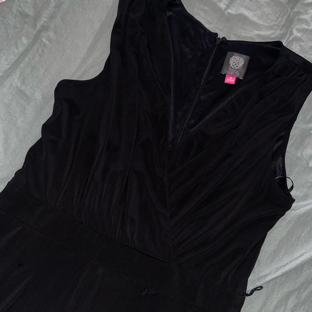 Vince Camuto Black Textured Dress